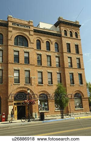 Stock Photo -  Bozeman, MT, Montana, downtown, The Bozeman. Fotosearch