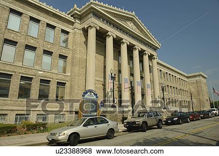 Stock Photo -  Bridgeport, CT, Connecticut, Downtown, City Hall . Fotosearch