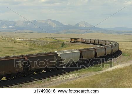 Browning, MT, Montana, Rocky Mountains, Blackfeet Indian Reservation, BNSF, freight train View Large Photo Image Stock Photograph - Browning, MT, Montana, Rocky Mountains, Blackfeet Indian Reservation, BNSF, freight train. Fotosearch