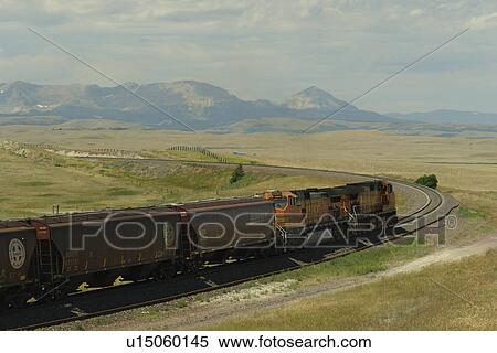 Browning, MT, Montana, Rocky Mountains, Blackfeet Indian Reservation, BNSF, freight train View Large Photo Image Stock Photography - Browning, MT, Montana, Rocky Mountains, Blackfeet Indian Reservation, BNSF, freight train. Fotosearch
