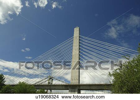 Picture -  Bucksport, ME, Maine, Penobscot Narrows Bridge & Observatory. Fotosearch