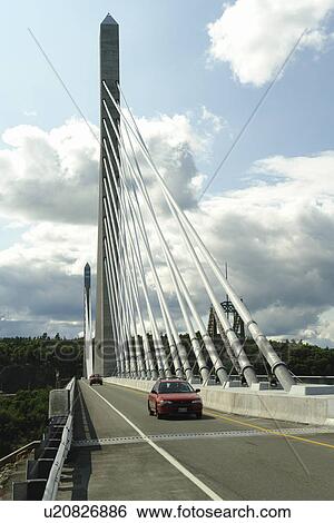 Bucksport, ME, Maine, Penobscot Narrows Bridge & Observatory View Large Photo Image Stock Photograph - Bucksport, ME, Maine, Penobscot Narrows Bridge & Observatory. Fotosearch