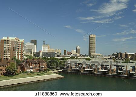 Buffalo, NY, New York, Lake Erie, Erie Basin, waterfront, downtown skyline View Large Photo Image Stock Image - Buffalo, NY, New York, Lake Erie, Erie Basin, waterfront, downtown skyline. Fotosearch