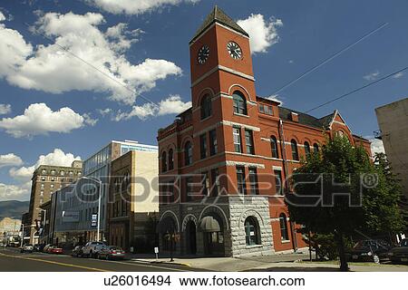 Butte, MT, Montana, downtown, City Hall View Large Photo Image Picture - Butte, MT, Montana, downtown, City Hall. Fotosearch