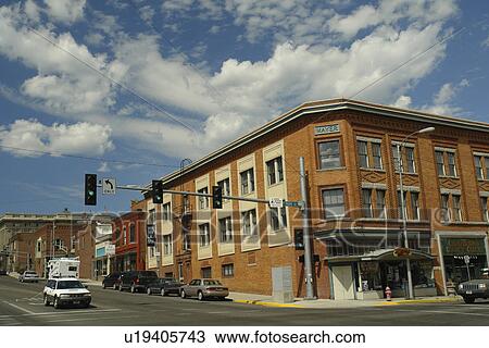 Stock Image -  Butte, MT, Montana, downtown. Fotosearch