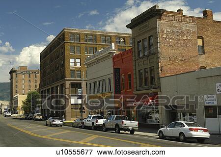 Butte, MT, Montana, downtown View Large Photo Image Stock Photo - Butte, MT, Montana, downtown. Fotosearch