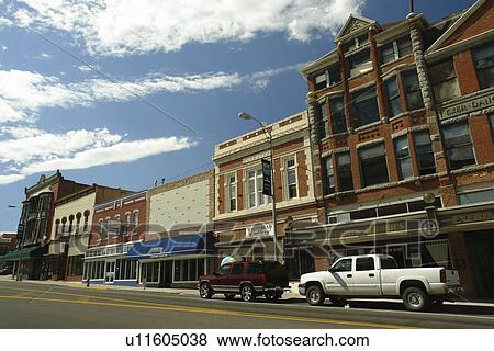 Stock Photo -  Butte, MT, Montana, downtown. Fotosearch