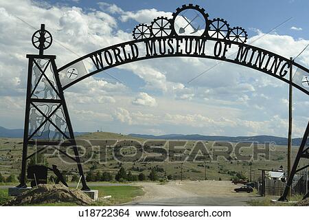 Butte, MT, Montana, World Museum of Mining & Hell Roaring Gulch, entrance, rod iron View Large Photo Image Picture - Butte, MT, Montana, World Museum of Mining & Hell Roaring Gulch, entrance, rod iron. Fotosearch