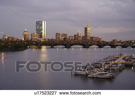 Cambridge, Boston, MA, Massachusetts, evening View Large Photo Image Stock Photo - Cambridge, Boston, MA, Massachusetts, evening. Fotosearch