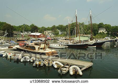 Stock Image -  Camden, ME, Maine, harbor. Fotosearch