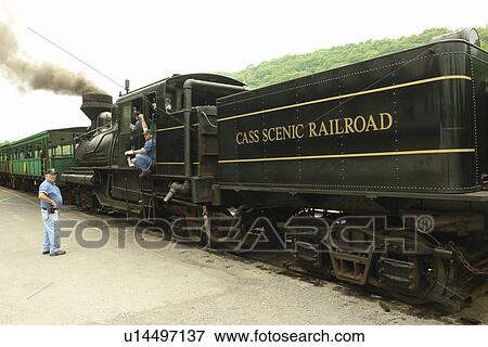 Cass, WV, West Virginia, Cass Scenic Railroad State Park View Large Photo Image Stock Photo - Cass, WV, West Virginia, Cass Scenic Railroad State Park. Fotosearch