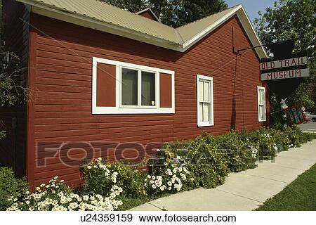 Stock Photo -  Choteau, MT, Montana, Old Trail Museum. Fotosearch