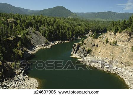Clark Fork, ID, Idaho, Cabinet Gorge Dam, hydroelectric development, Clark Fork River View Large Photo Image Stock Photograph - Clark Fork, ID, Idaho, Cabinet Gorge Dam, hydroelectric development, Clark Fork River. Fotosearch