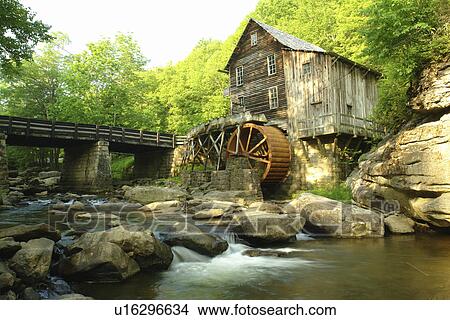 Clifftop, WV, West Virginia, Babcock State Park, The Glade, Glade Creek Grist Mill View Large Photo Image Picture - Clifftop, WV, West Virginia, Babcock State Park, The Glade, Glade Creek Grist Mill. Fotosearch