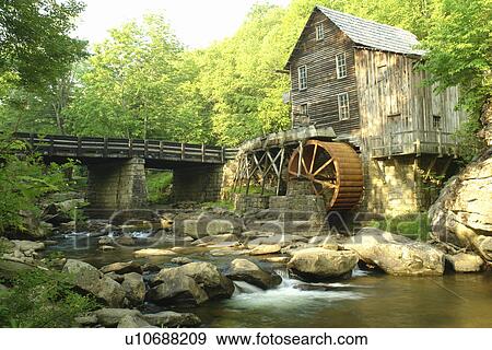 Clifftop, WV, West Virginia, Babcock State Park, The Glade, Glade Creek Grist Mill View Large Photo Image Stock Photo - Clifftop, WV, West Virginia, Babcock State Park, The Glade, Glade Creek Grist Mill. Fotosearch