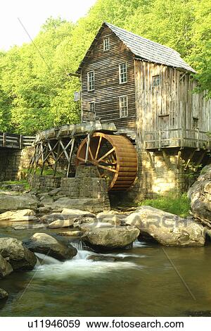 Clifftop, WV, West Virginia, Babcock State Park, The Glade, Glade Creek Grist Mill View Large Photo Image Stock Photo - Clifftop, WV, West Virginia, Babcock State Park, The Glade, Glade Creek Grist Mill. Fotosearch