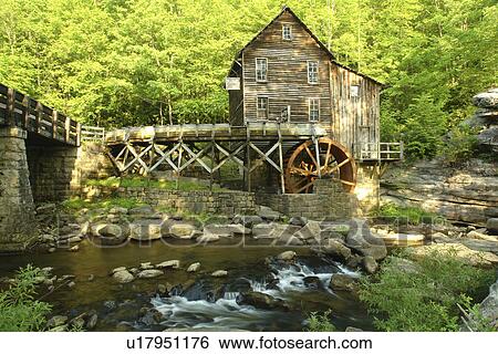 Clifftop, WV, West Virginia, Babcock State Park, The Glade, Glade Creek Grist Mill View Large Photo Image Stock Photograph - Clifftop, WV, West Virginia, Babcock State Park, The Glade, Glade Creek Grist Mill. Fotosearch