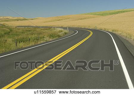 Colfax, The Palouse Country, WA, Washington, Whitman County, rolling hills, scenic drive, road View Large Photo Image Stock Photo - Colfax, The Palouse Country, WA, Washington, Whitman County, rolling hills, scenic drive, road. Fotosearch