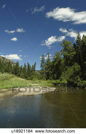 Colville Indian Reservation, WA, Washington, Sanpoil River View Large Photo Image Picture - Colville Indian Reservation, WA, Washington, Sanpoil River. Fotosearch
