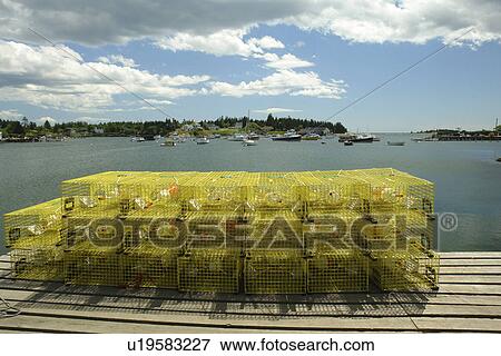 Corea, ME, Maine, Schoodic Peninsula, fishing harbor, lobster traps, buoys View Large Photo Image Stock Photo - Corea, ME, Maine, Schoodic Peninsula, fishing harbor, lobster traps, buoys. Fotosearch
