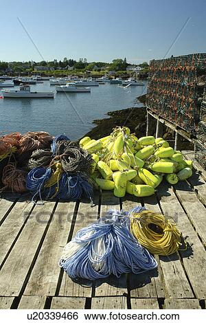 Corea, ME, Maine, Schoodic Peninsula, fishing harbor, lobster traps & buoys View Large Photo Image Stock Photograph - Corea, ME, Maine, Schoodic Peninsula, fishing harbor, lobster traps & buoys. Fotosearch