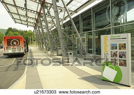 Stock Image -  Corning, NY, New York, Corning Museum of Glass. Fotosearch