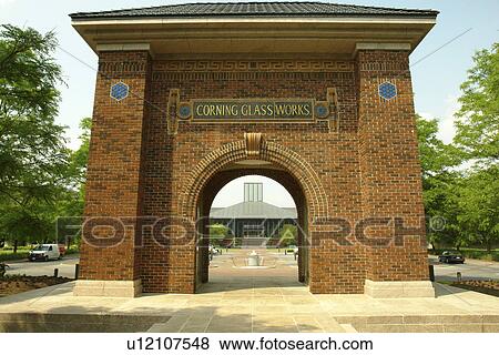 Corning, NY, New York, Historic Downtown, Corning Glassworks View Large Photo Image Stock Photo - Corning, NY, New York, Historic Downtown, Corning Glassworks. Fotosearch