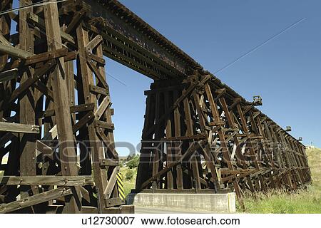 Cottonwood, ID, Idaho, Camas Prairie, Railroad on Stilts, trestles, some of world's tallest View Large Photo Image Stock Photo - Cottonwood, ID, Idaho, Camas Prairie, Railroad on Stilts, trestles, some of world's tallest. Fotosearch