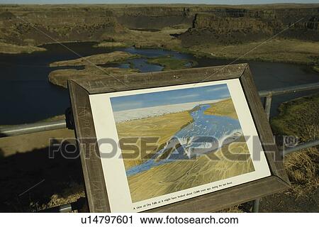 Coulee City, WA, Washington, Grand Coulee, Sun Lakes State Park, Dry Falls View Large Photo Image Stock Image - Coulee City, WA, Washington, Grand Coulee, Sun Lakes State Park, Dry Falls. Fotosearch