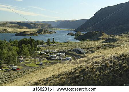 Coulee City, WA, Washington, Grand Coulee, Route 17, campground View Large Photo Image Stock Image - Coulee City, WA, Washington, Grand Coulee, Route 17, campground. Fotosearch
