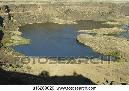Coulee City, WA, Washington, Grand Coulee, Sun Lakes State Park, Dry Falls View Large Photo Image Stock Photograph - Coulee City, WA, Washington, Grand Coulee, Sun Lakes State Park, Dry Falls. Fotosearch