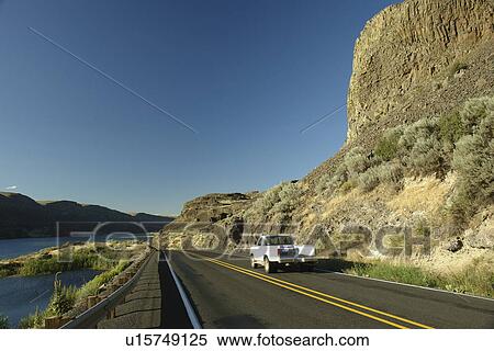 Coulee City, WA, Washington, Grand Coulee, Route 17, road View Large Photo Image Stock Photography - Coulee City, WA, Washington, Grand Coulee, Route 17, road. Fotosearch
