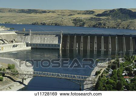 Coulee Dam, WA, Washington, Grand Coulee Dam, Columbia River, Lake Franklin D. Roosevelt National Recreation Area, Banks Lake, from Crown Point View Large Photo Image Stock Photo - Coulee Dam, WA, Washington, Grand Coulee Dam, Columbia River, Lake Franklin D. Roosevelt National Recreation Area, Banks Lake, from Crown Point. Fotosearch