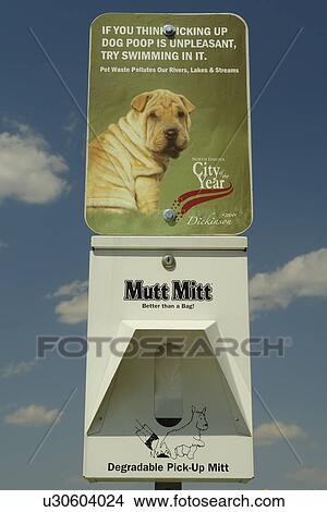 Dickinson, ND, North Dakota, Dog Poop sign, Pick up after your Dog, Mutt Mitt View Large Photo Image Picture - Dickinson, ND, North Dakota, Dog Poop sign, Pick up after your Dog, Mutt Mitt. Fotosearch