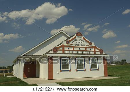Dickinson, ND, North Dakota, Pioneer Machinery Museum and Pioneer Village, Czech Town Hall View Large Photo Image Stock Photo - Dickinson, ND, North Dakota, Pioneer Machinery Museum and Pioneer Village, Czech Town Hall. Fotosearch