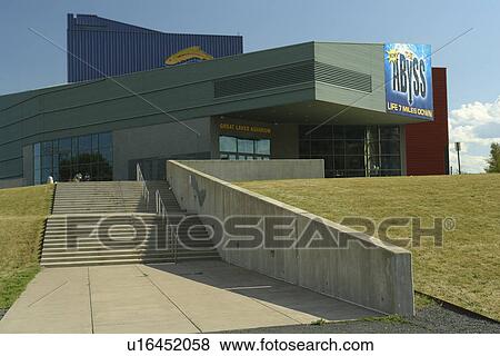 Stock Photo -  Duluth, MN, Minnesota, Lake Superior, Great Lakes Aquarium. Fotosearch