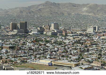 El Paso, Texas, TX, View Large Photo Image Stock Image - El Paso, Texas, TX, . Fotosearch