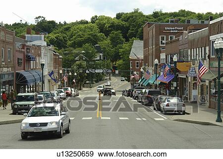 Ellsworth, ME, Maine, Downtown View Large Photo Image Stock Photo - Ellsworth, ME, Maine, Downtown. Fotosearch