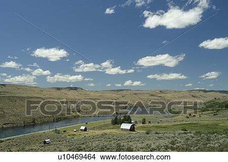 Elmer City, Colville Indian Reservation, WA, Washington, Route 155, Columbia River View Large Photo Image Picture - Elmer City, Colville Indian Reservation, WA, Washington, Route 155, Columbia River. Fotosearch