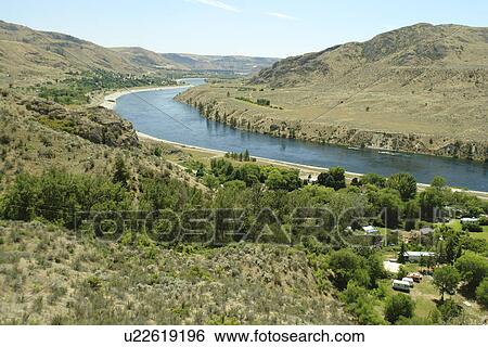 Elmer City, Colville Indian Reservation, WA, Washington, Route 155, Columbia River View Large Photo Image Stock Photograph - Elmer City, Colville Indian Reservation, WA, Washington, Route 155, Columbia River. Fotosearch