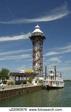 Erie, PA, Pennsylvania, Lake Erie, Bayfront, Bicentennial Tower, Paddlewheeler Boat View Large Photo Image Stock Photograph - Erie, PA, Pennsylvania, Lake Erie, Bayfront, Bicentennial Tower, Paddlewheeler Boat. Fotosearch