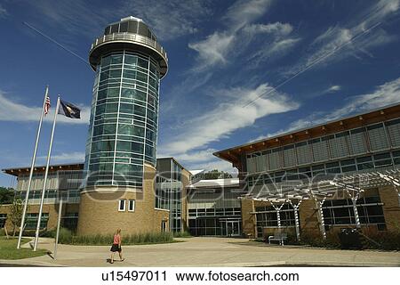 Stock Image -  Erie, PA, Pennsylvania, Presque Isle State Park, Tom Ridge Environmental Center. Fotosearch