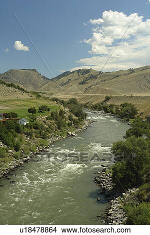Gardiner, MT, Montana, Yellowstone River, Yellowstone National Park View Large Photo Image Picture - Gardiner, MT, Montana, Yellowstone River, Yellowstone National Park. Fotosearch