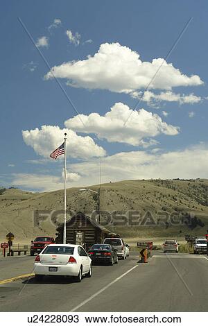 Gardiner, MT, Montana, Yellowstone National Park, North Entrance, gate View Large Photo Image Stock Image - Gardiner, MT, Montana, Yellowstone National Park, North Entrance, gate. Fotosearch
