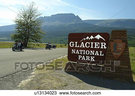 Glacier National Park, MT, Montana, Rocky Mountains, Many Glacier Region, St. Mary Entrance Sign View Large Photo Image Stock Image - Glacier National Park, MT, Montana, Rocky Mountains, Many Glacier Region, St. Mary Entrance Sign. Fotosearch