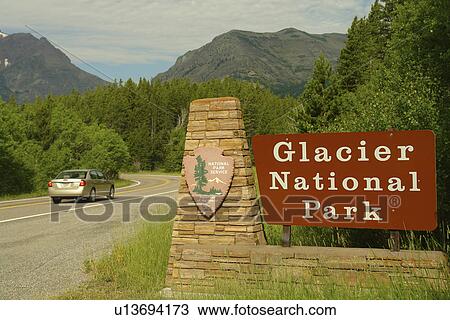 Glacier National Park, MT, Montana, Rocky Mountains, Two Medicine Lake Entrance, sign View Large Photo Image Stock Image - Glacier National Park, MT, Montana, Rocky Mountains, Two Medicine Lake Entrance, sign. Fotosearch