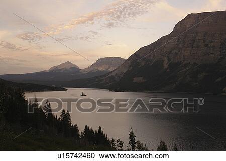 Glacier National Park, MT, Montana, Rocky Mountains, Going to the Sun Road, St. Mary Lake, sunset View Large Photo Image Stock Image - Glacier National Park, MT, Montana, Rocky Mountains, Going to the Sun Road, St. Mary Lake, sunset. Fotosearch
