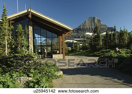 Glacier National Park, MT, Montana, Rocky Mountains, Going to the Sun Road, Continental Divide, Logan Pass Visitor Center View Large Photo Image Stock Image - Glacier National Park, MT, Montana, Rocky Mountains, Going to the Sun Road, Continental Divide, Logan Pass Visitor Center. Fotosearch