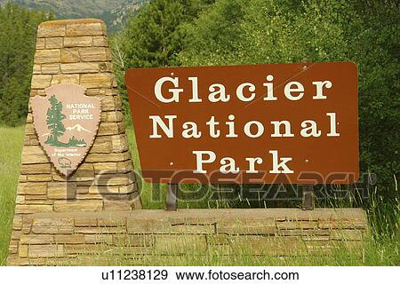Glacier National Park, MT, Montana, Rocky Mountains, Two Medicine Lake Entrance, sign View Large Photo Image Stock Photo - Glacier National Park, MT, Montana, Rocky Mountains, Two Medicine Lake Entrance, sign. Fotosearch