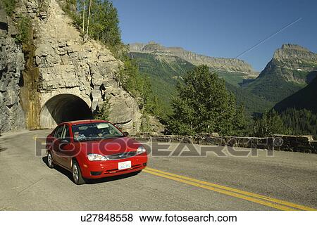 Glacier National Park, MT, Montana, Rocky Mountains, Going to the Sun Road, tunnel View Large Photo Image Stock Photo - Glacier National Park, MT, Montana, Rocky Mountains, Going to the Sun Road, tunnel. Fotosearch